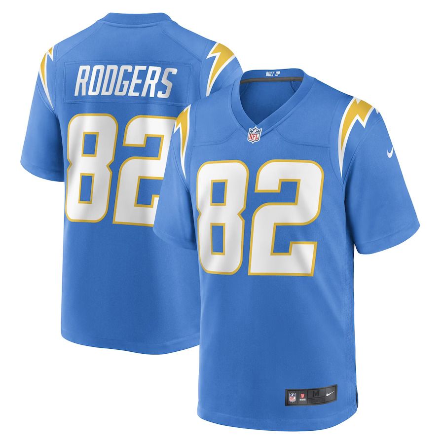 Men Los Angeles Chargers #82 Richard Rodgers Nike Powder Blue Game Player NFL Jersey